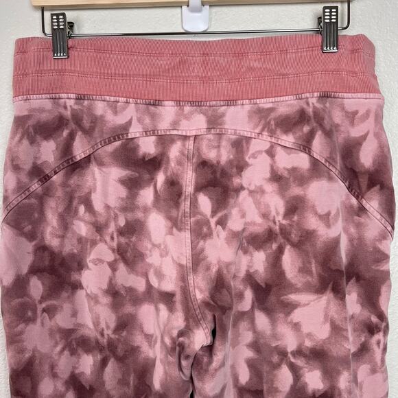 Athleta Women's Size Medium Balance Printed Jogger Pink Rose Tie Dye Athleisure - Picture 8 of 9